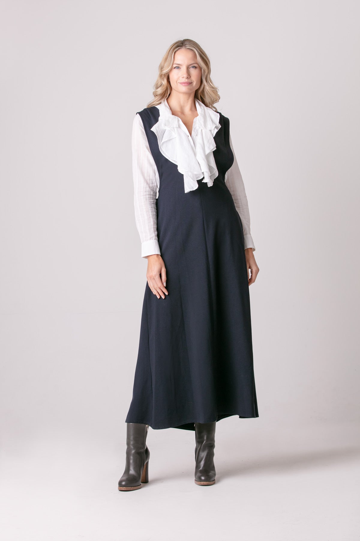 Pinafore Ponte Dress – Stoned & Waisted