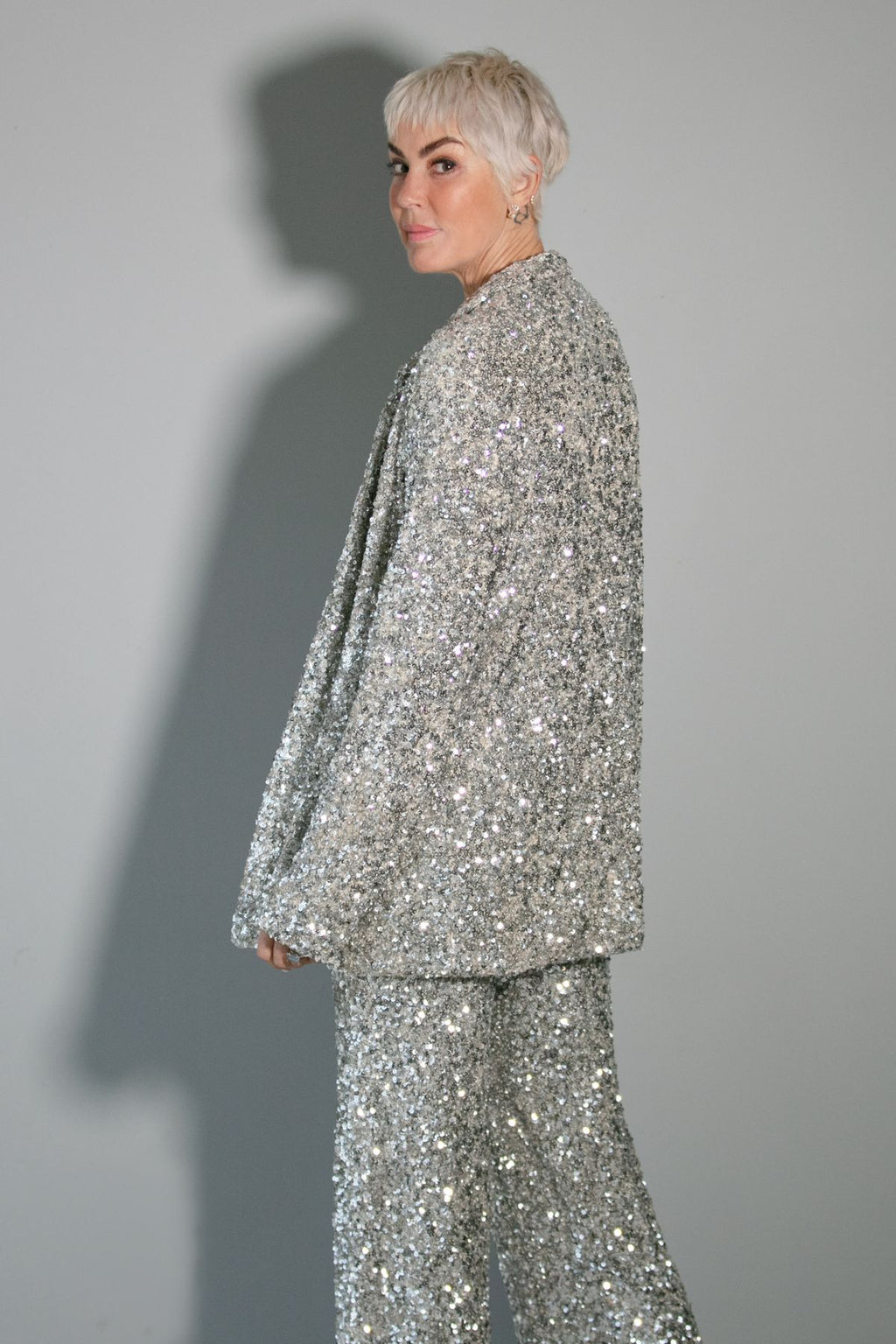 Sequin on sale trouser suit