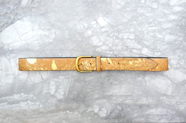 Liquid Gold Belt - Premium Italian Collection Belts - Stoned & Waisted Fashion