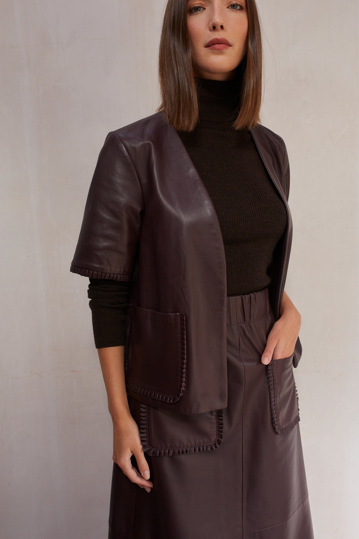 Jeanie Leather Jacket