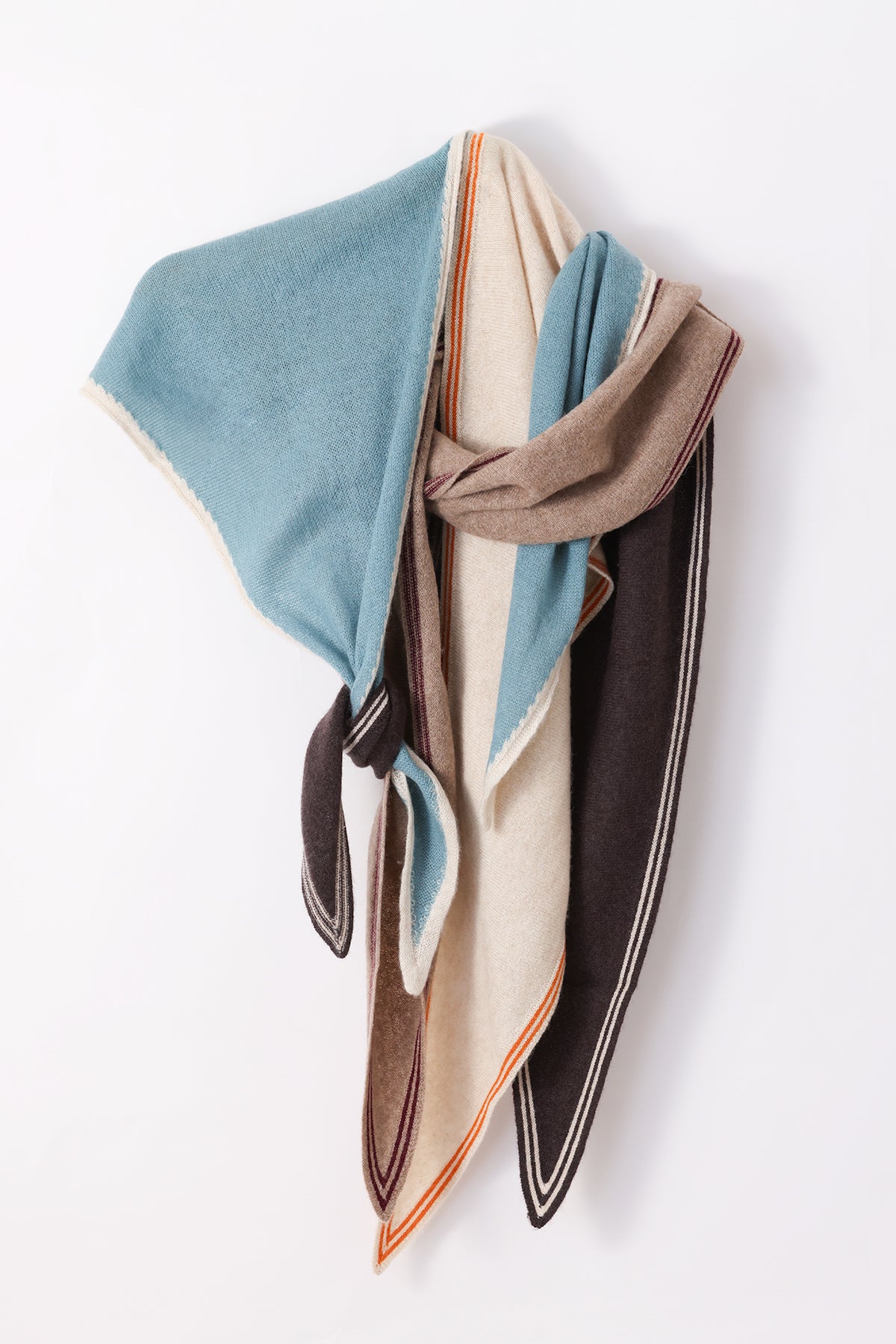 Bronte Spindle-shaped Knitted Cashmere Scarf