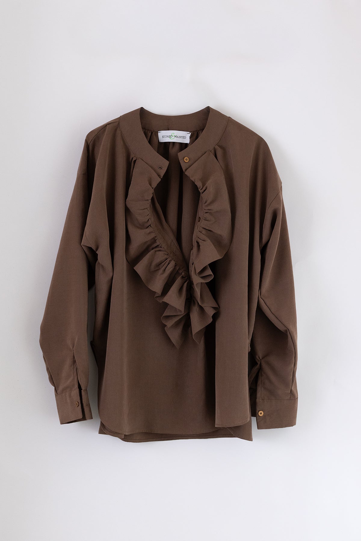 Raffy Nutmeg Viscose Blouse