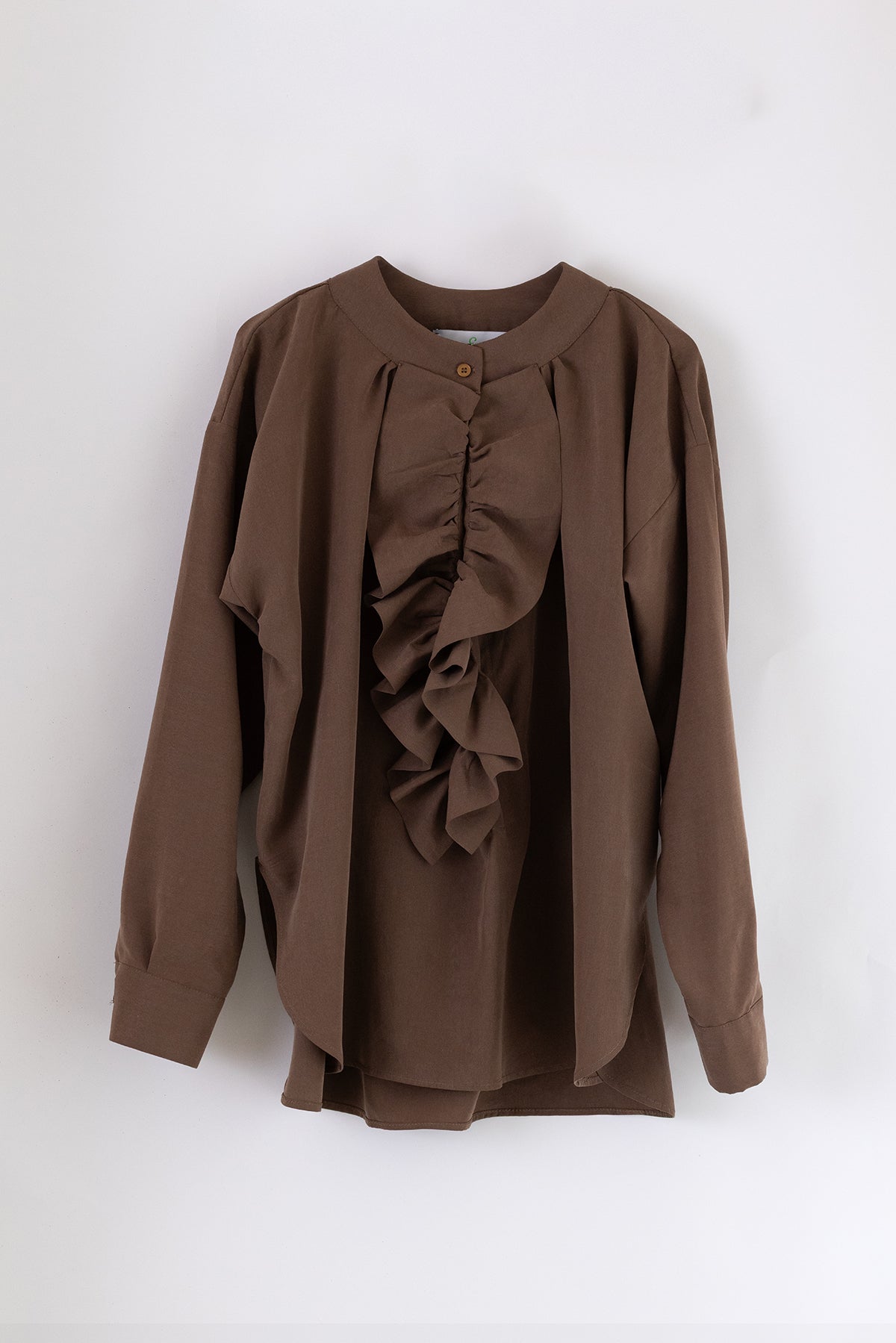 Raffy Nutmeg Viscose Blouse