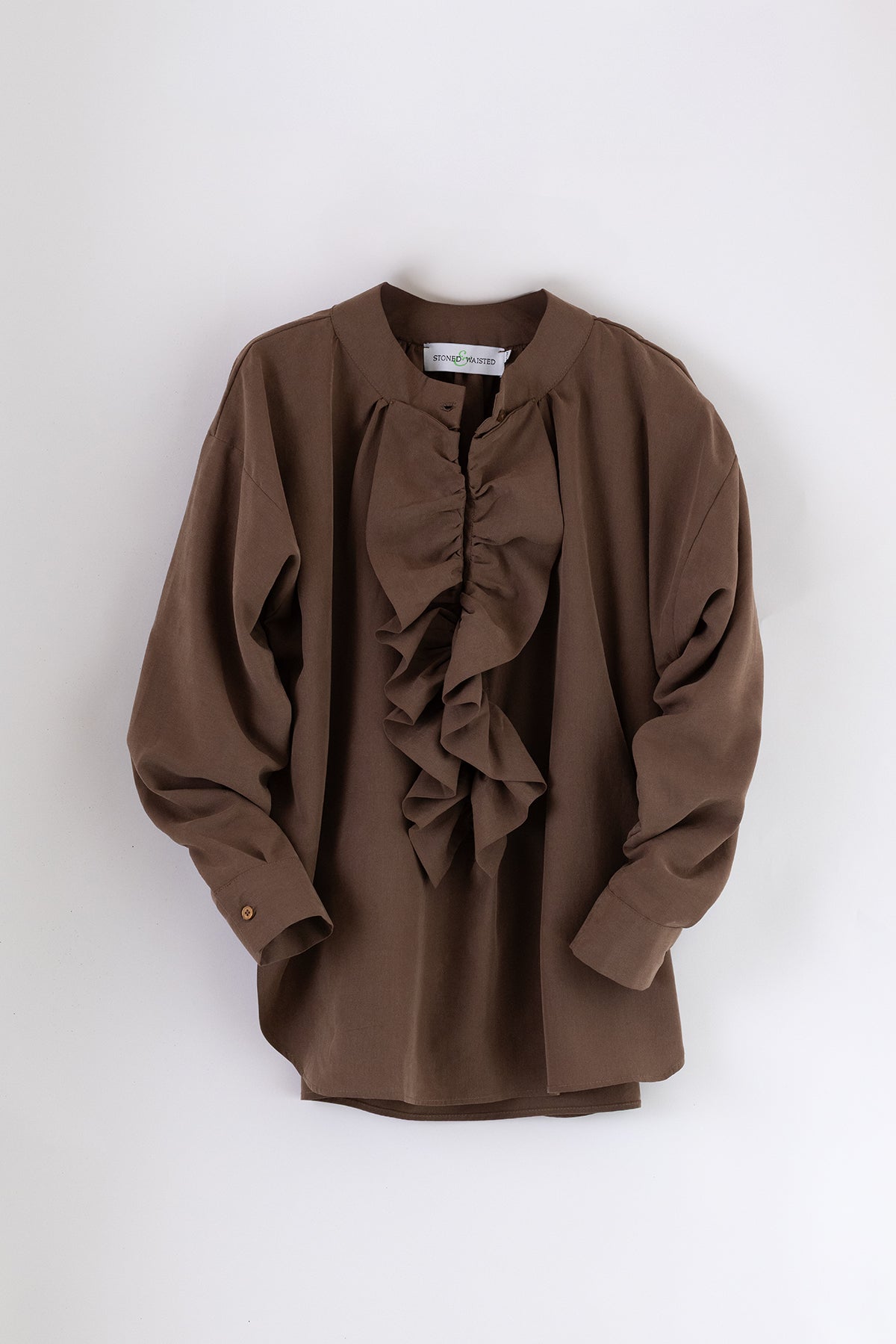 Raffy Nutmeg Viscose Blouse