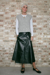 Paloma Leather Skirt