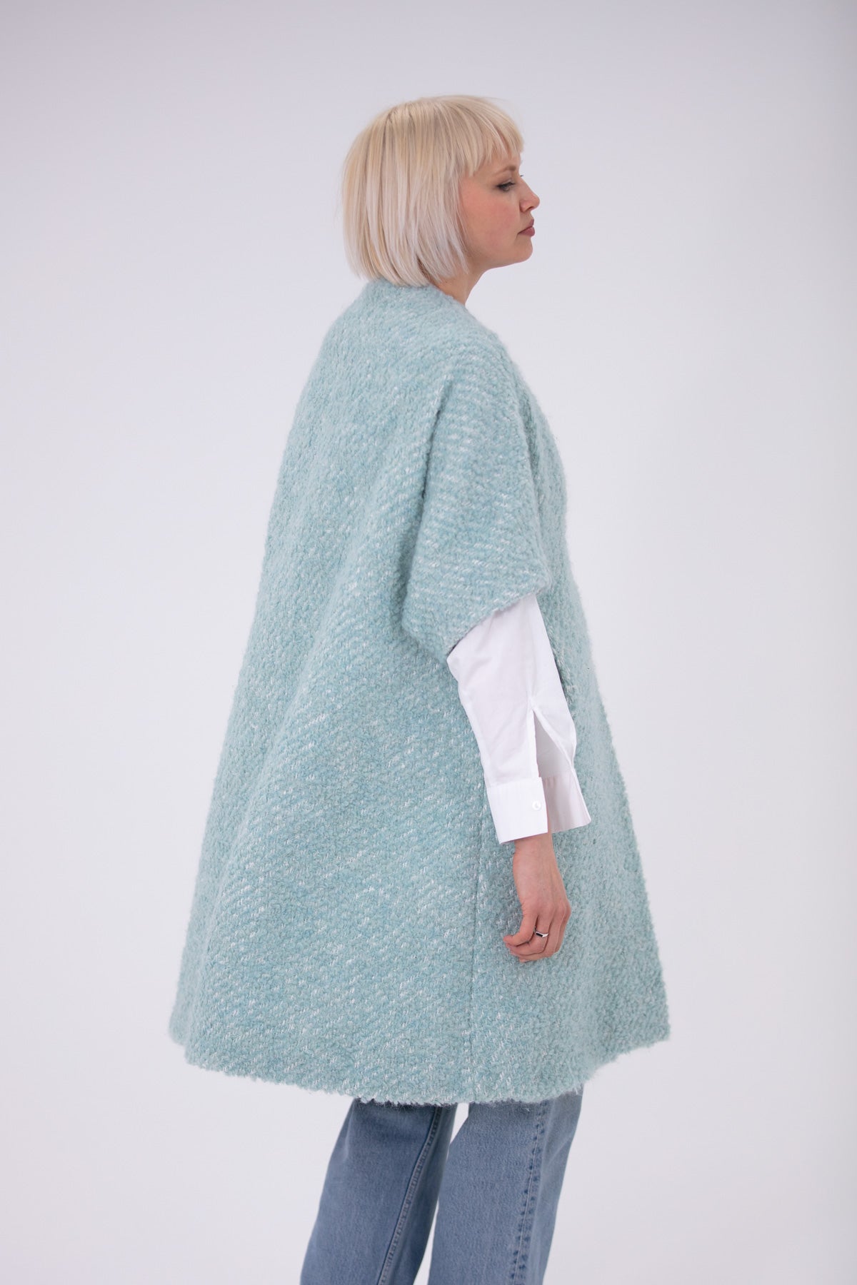 Louisa Wool Boucle Coat – Stoned & Waisted