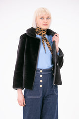 Leopard Silk Diamond Scarf