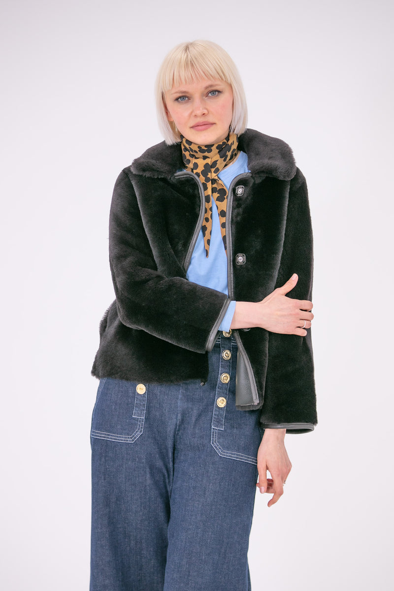 Leopard Silk Diamond Scarf