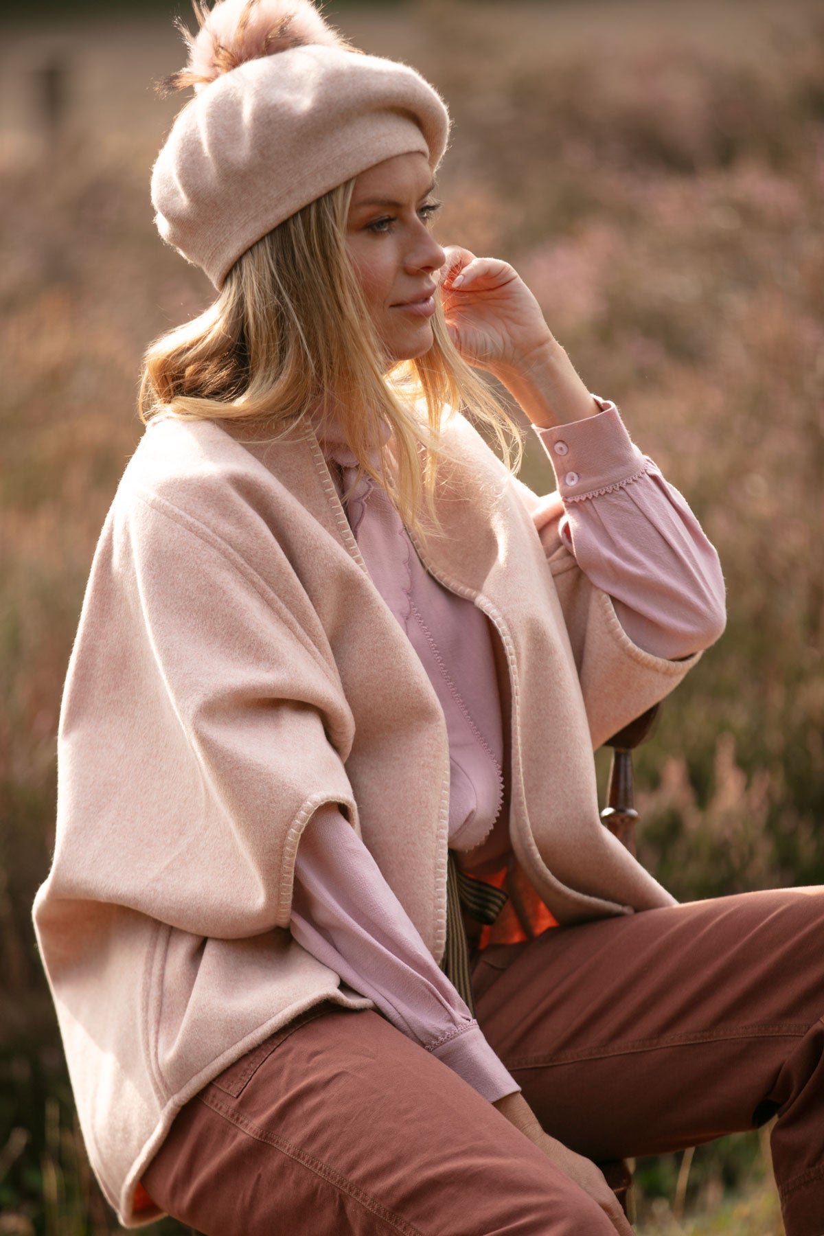 Kim Wool Cape Jacket