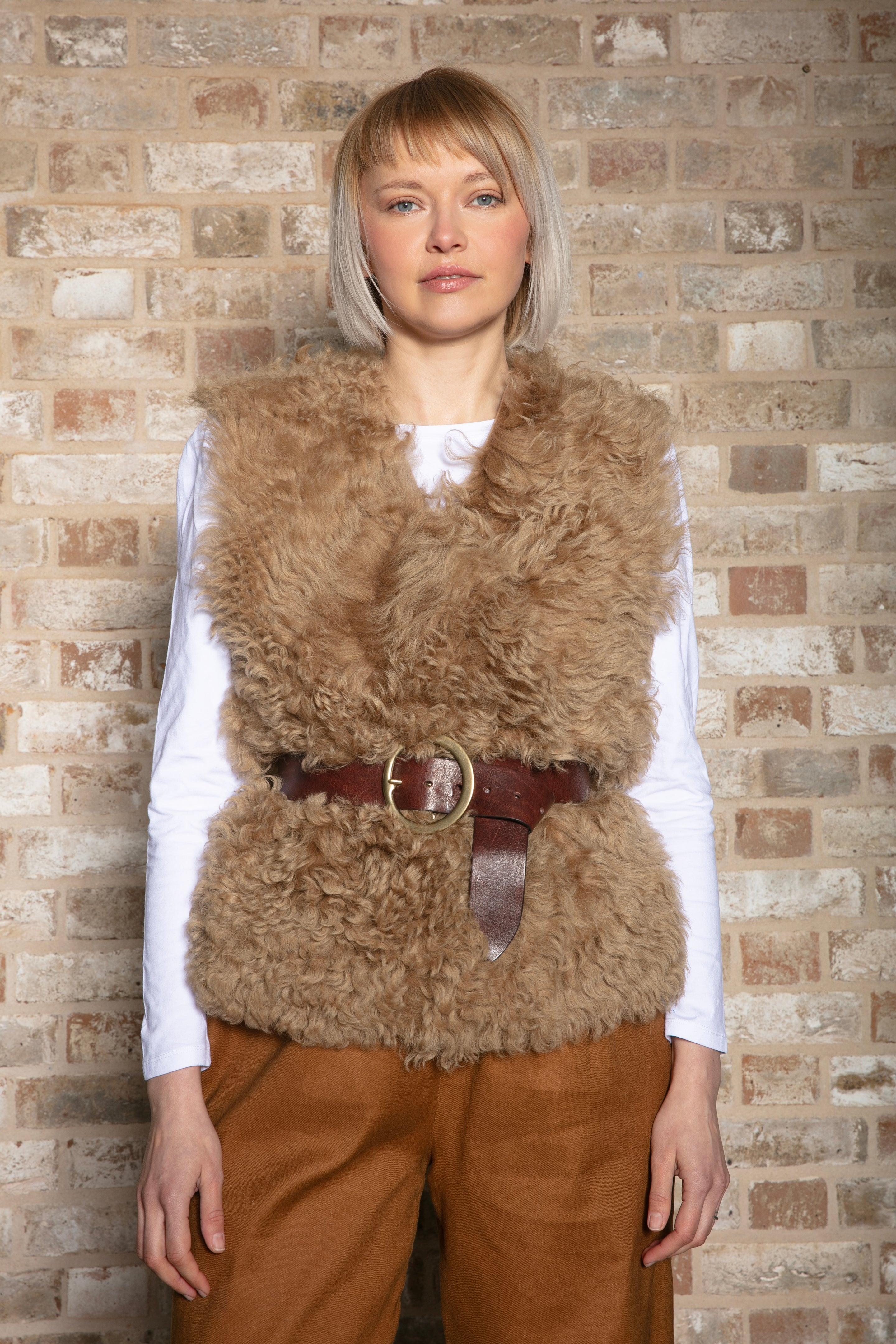Melody Shearling Waistcoat