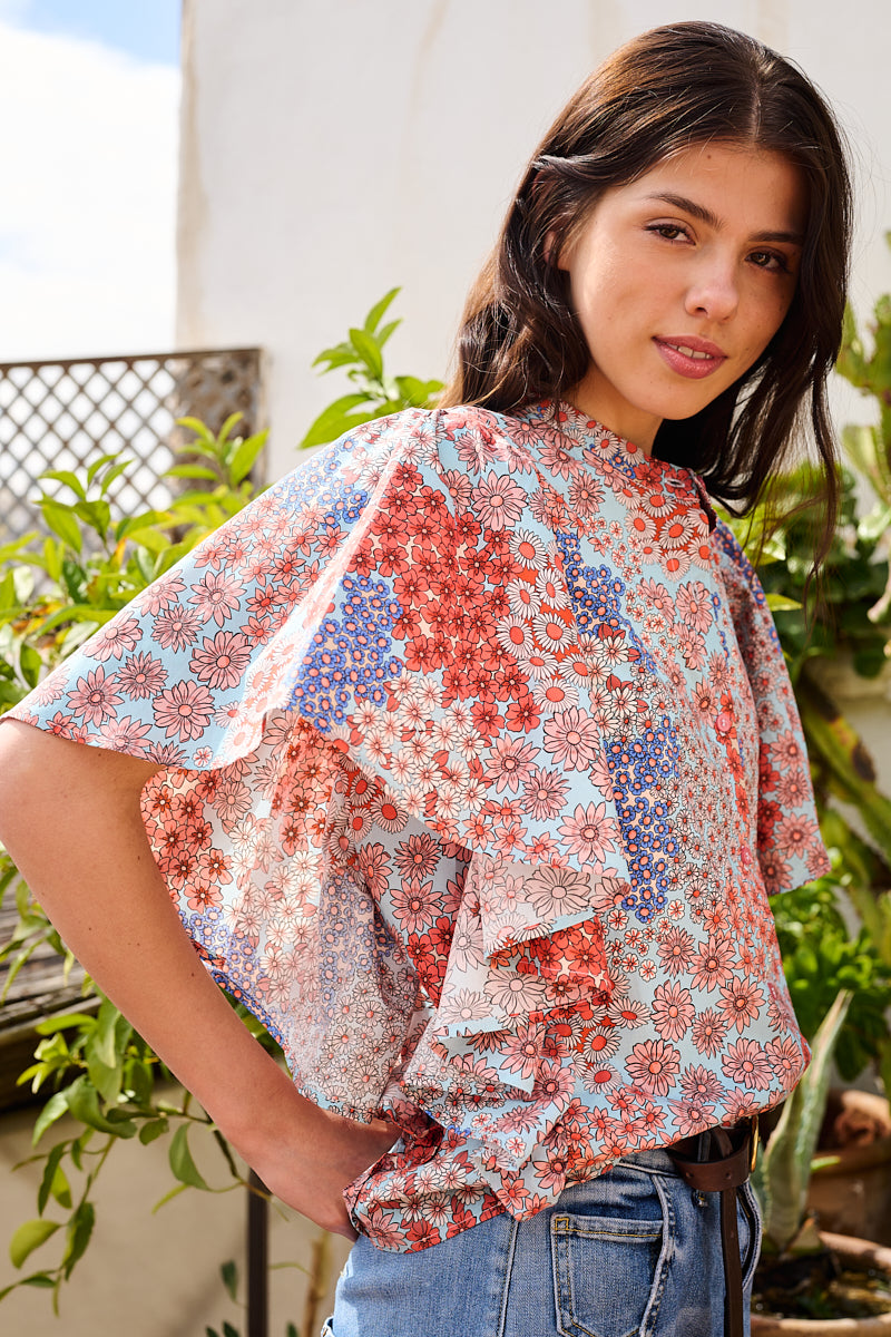 Butterfly Viscose Blouse