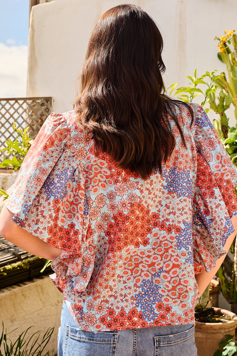 Butterfly Viscose Blouse