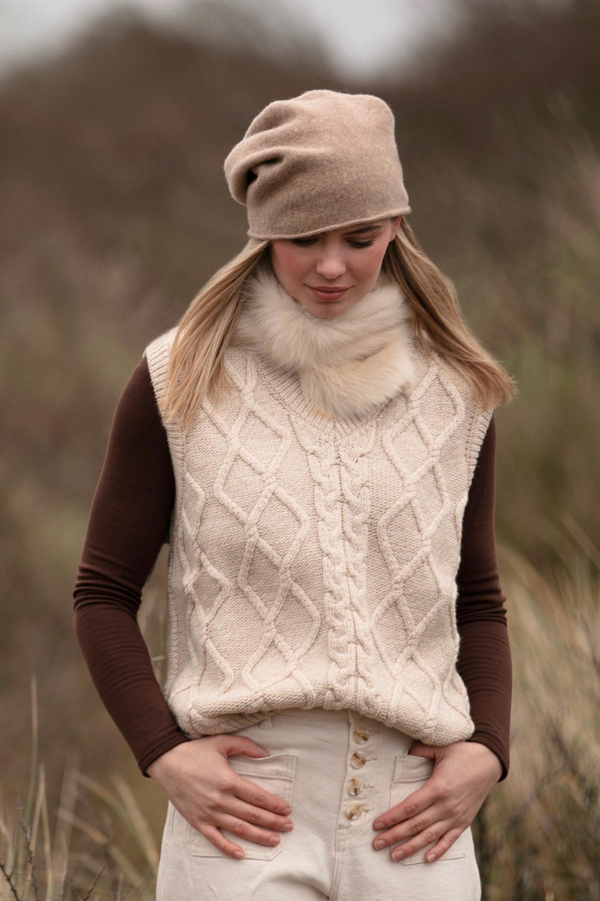 Oversized Cable Vest