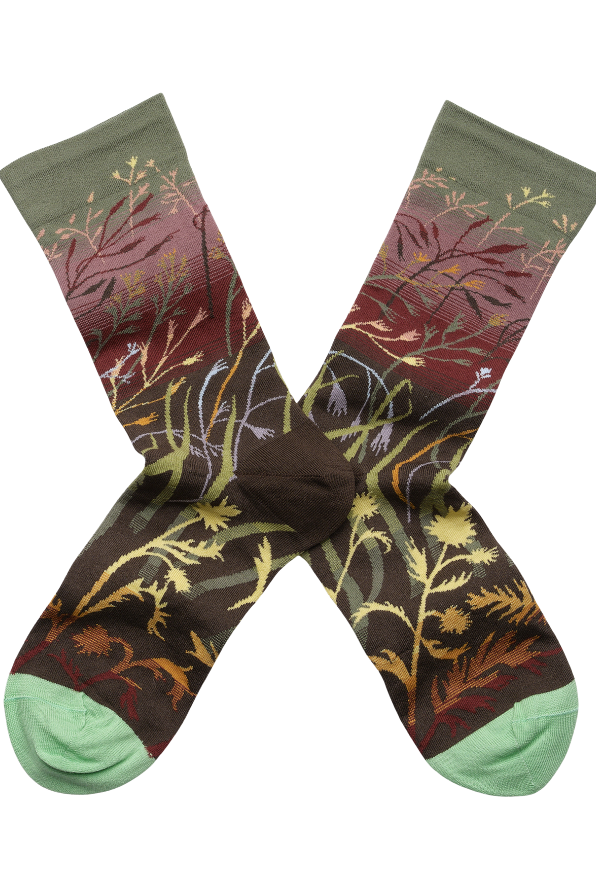 Socks - Umber Butterfly