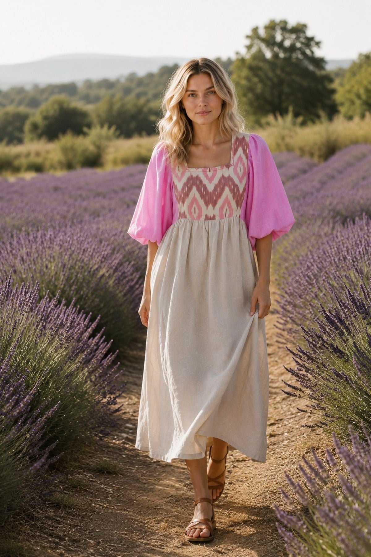 Pink Ikat 
