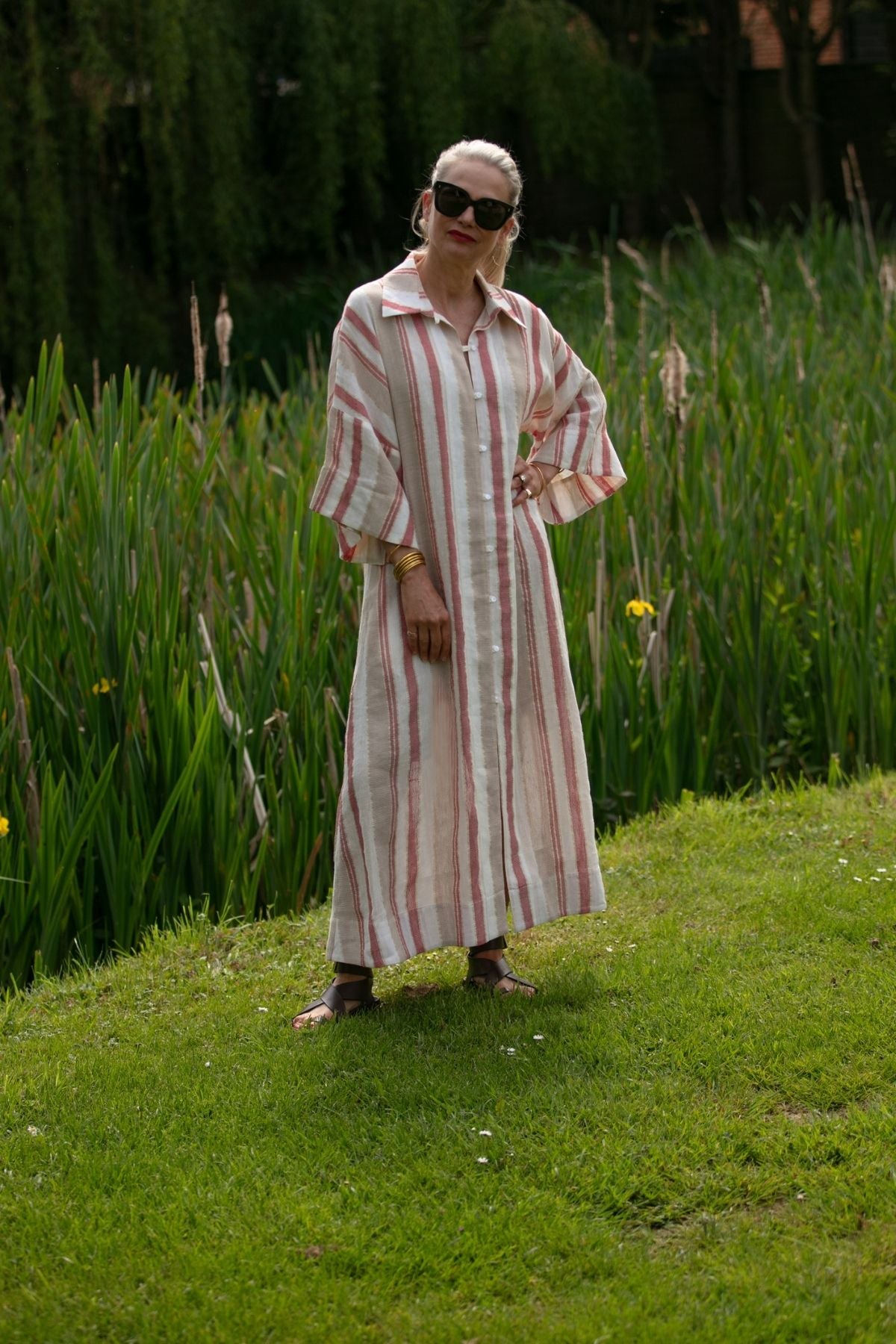 Savannah Silk Linen Kaftan