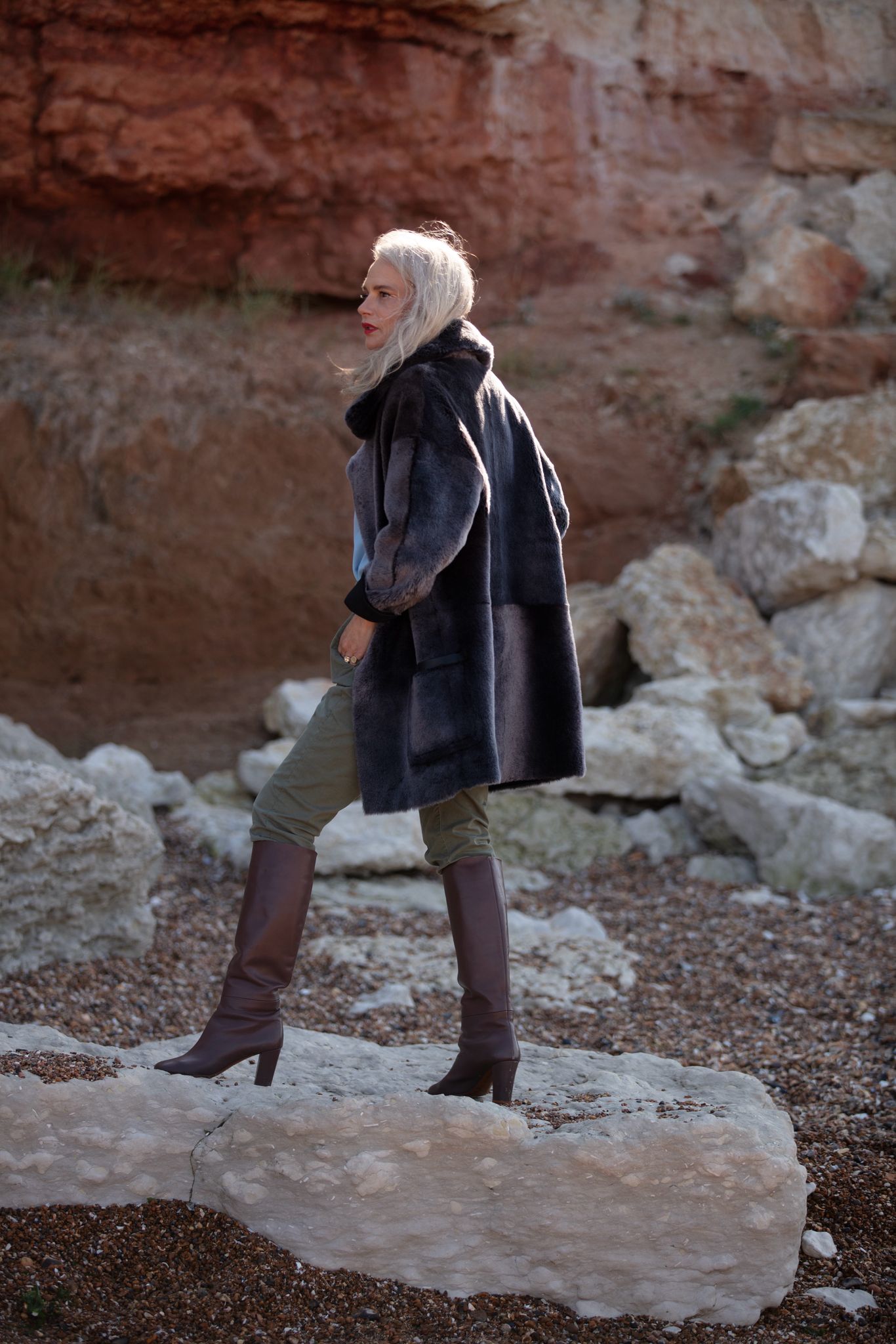 Tatiana Shearling Coat - Sample Sale