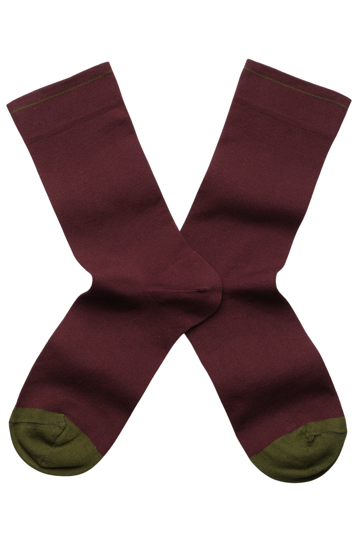 Socks - Solid Burgundy