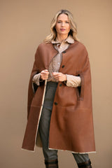 Marlowe Shearling Cape