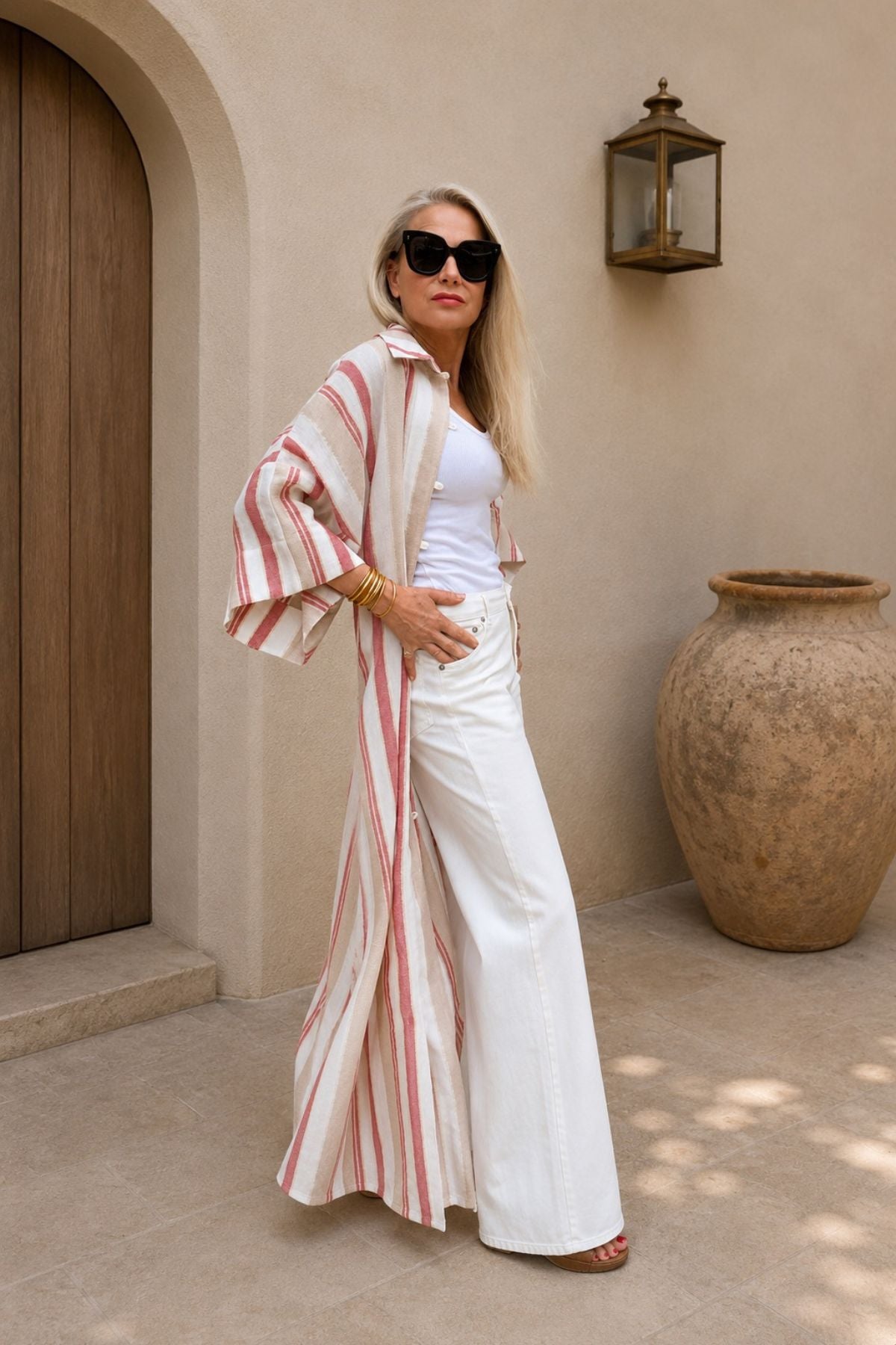 Savannah Silk Linen Kaftan