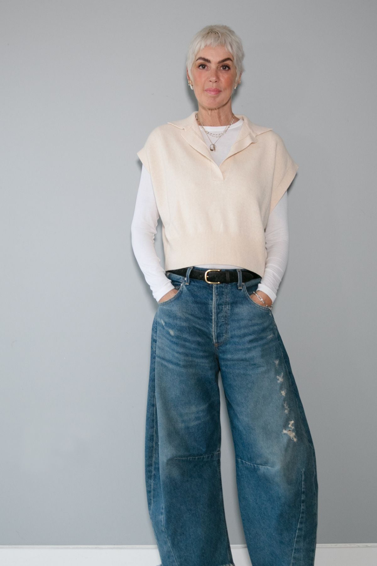 Cecily Cashmere Blend Vest - Sample Sale