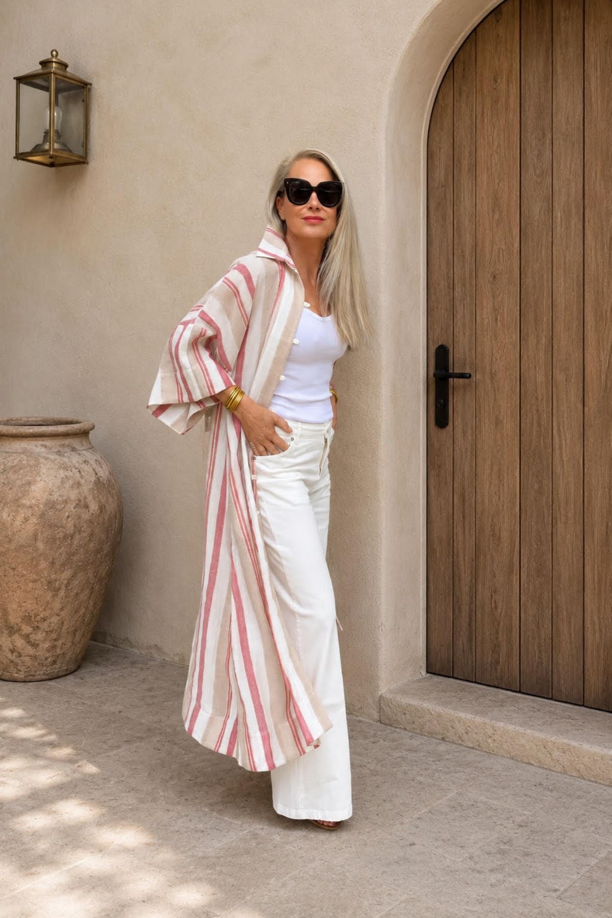 Savannah Silk Linen Kaftan