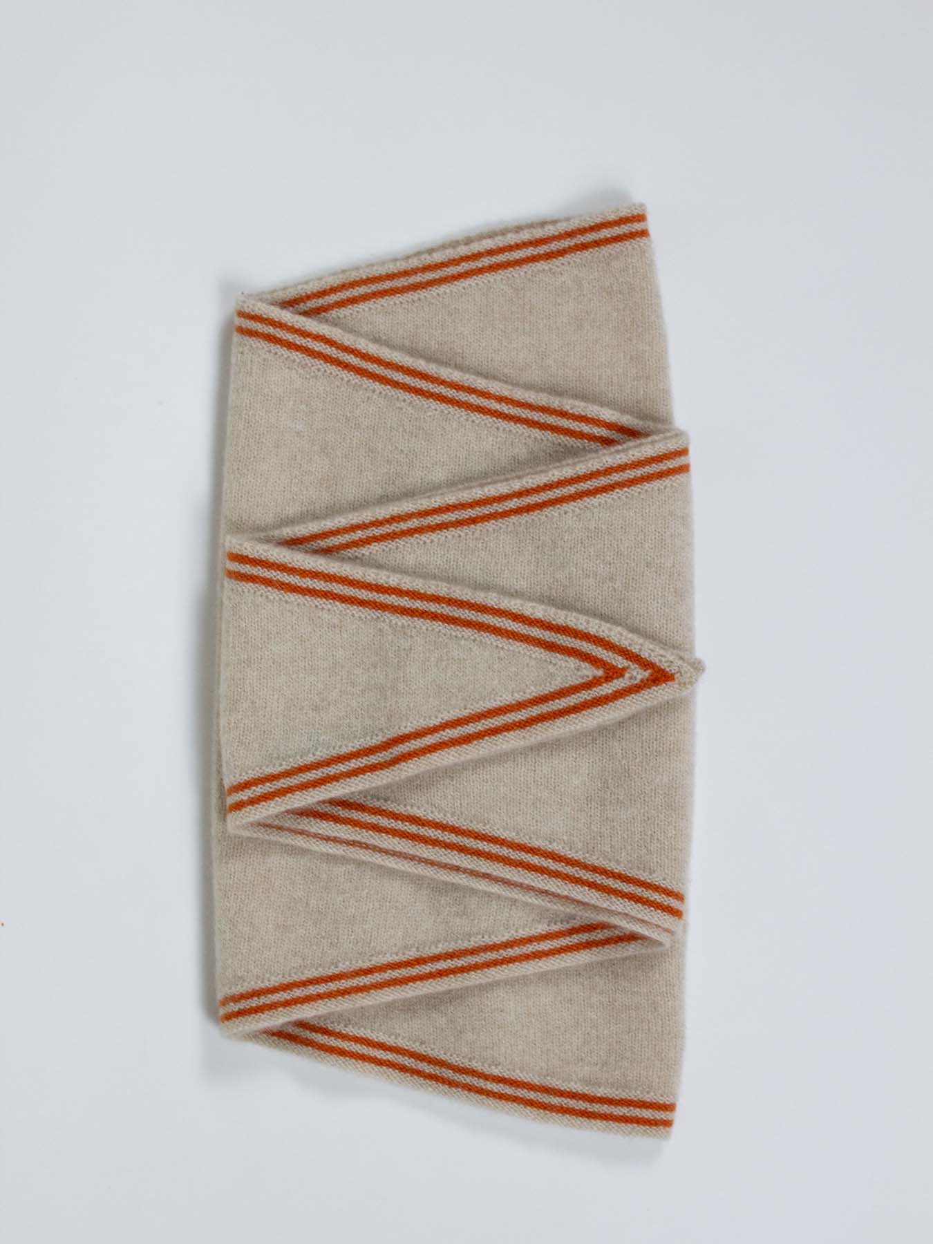 Bronte Spindle-shaped Knitted Cashmere Scarf
