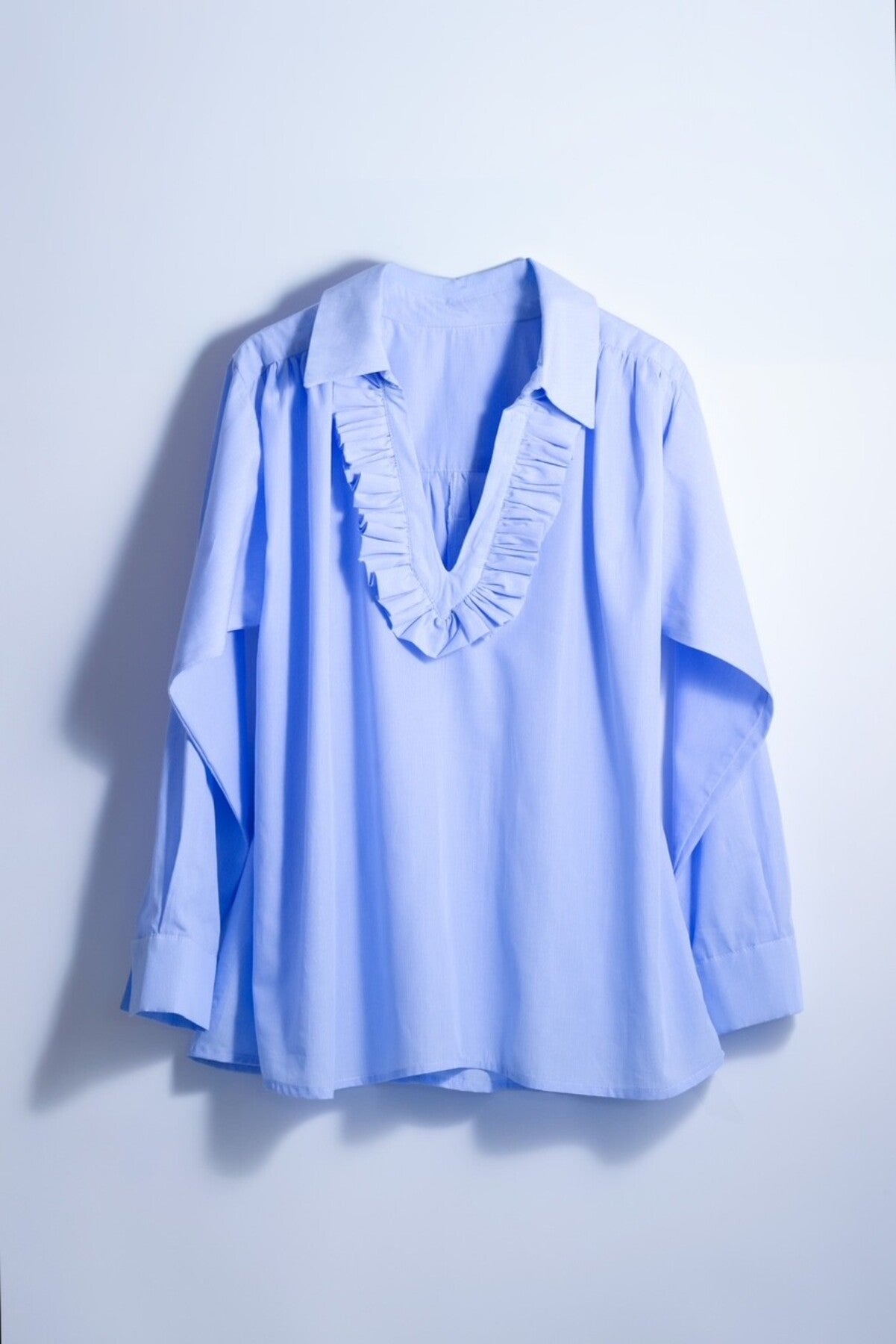 Cate Ruffle Collar Blouse