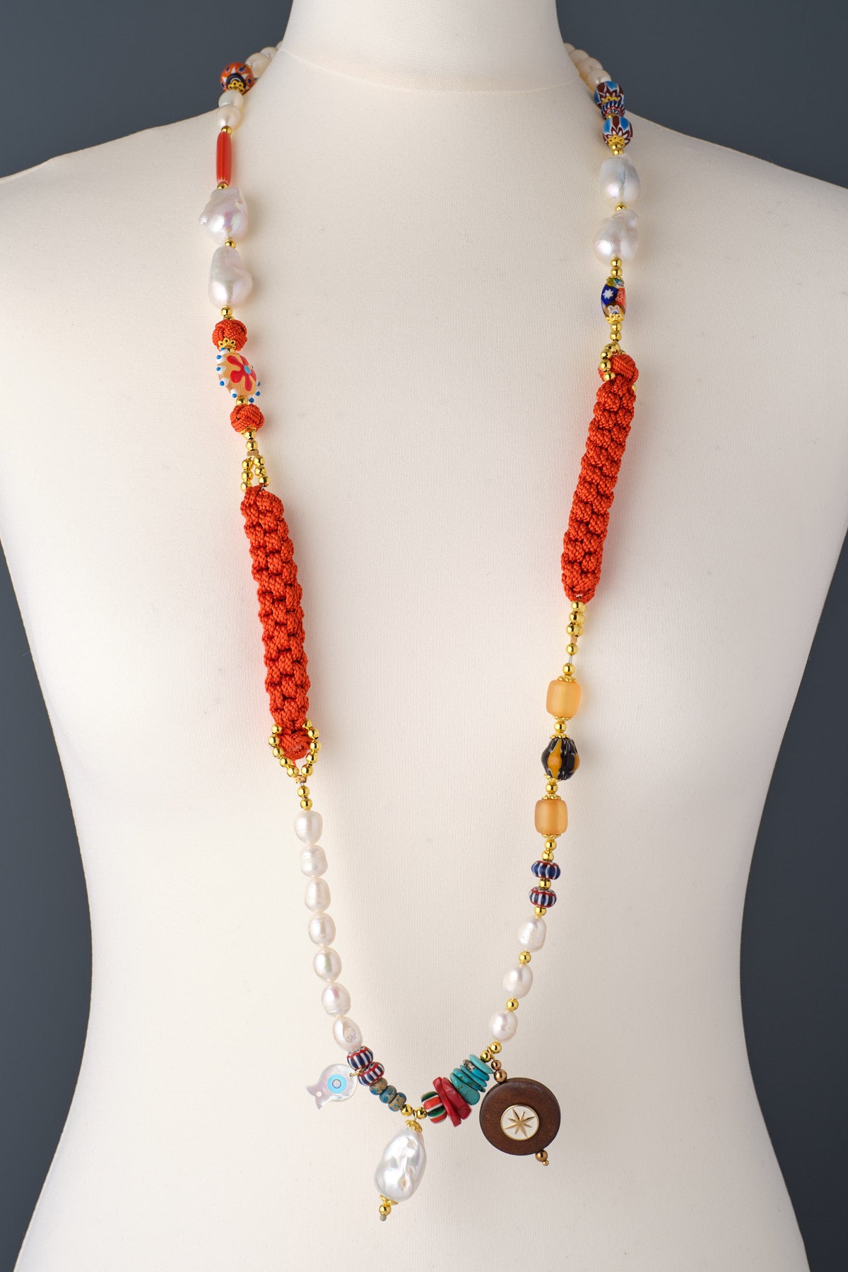 Nathalie Marrakesh Baroque Pearl Necklace