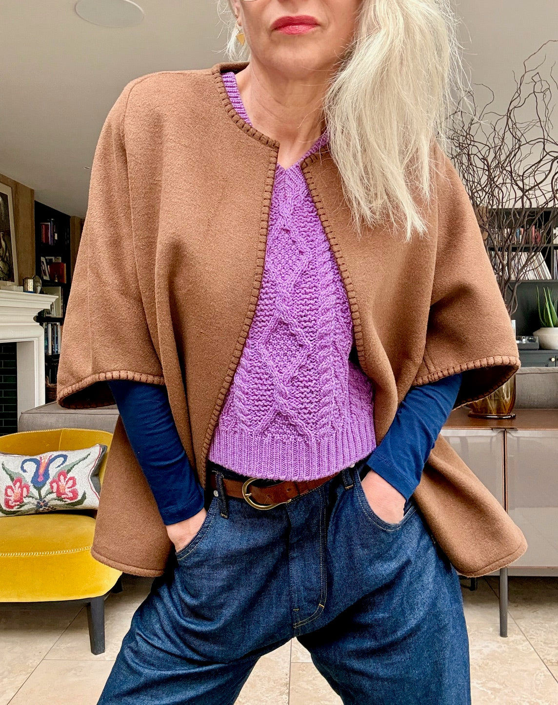 Kim Wool Cape Jacket - Pre Order