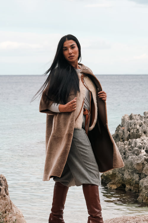 Louisa Shearling Coat