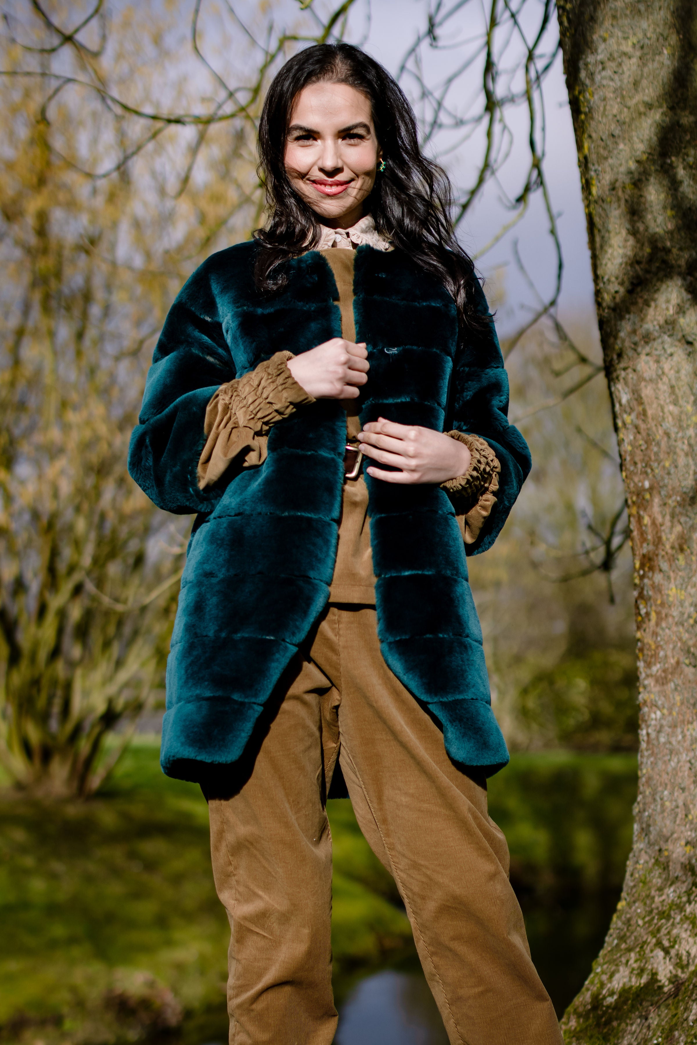 Clementine Shearling Jacket Long - Sample Sale