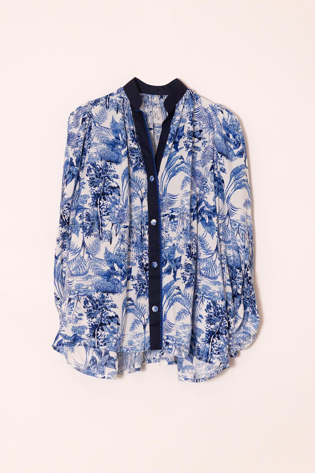 Isabelle Viscose Print Blouse – Stoned & Waisted