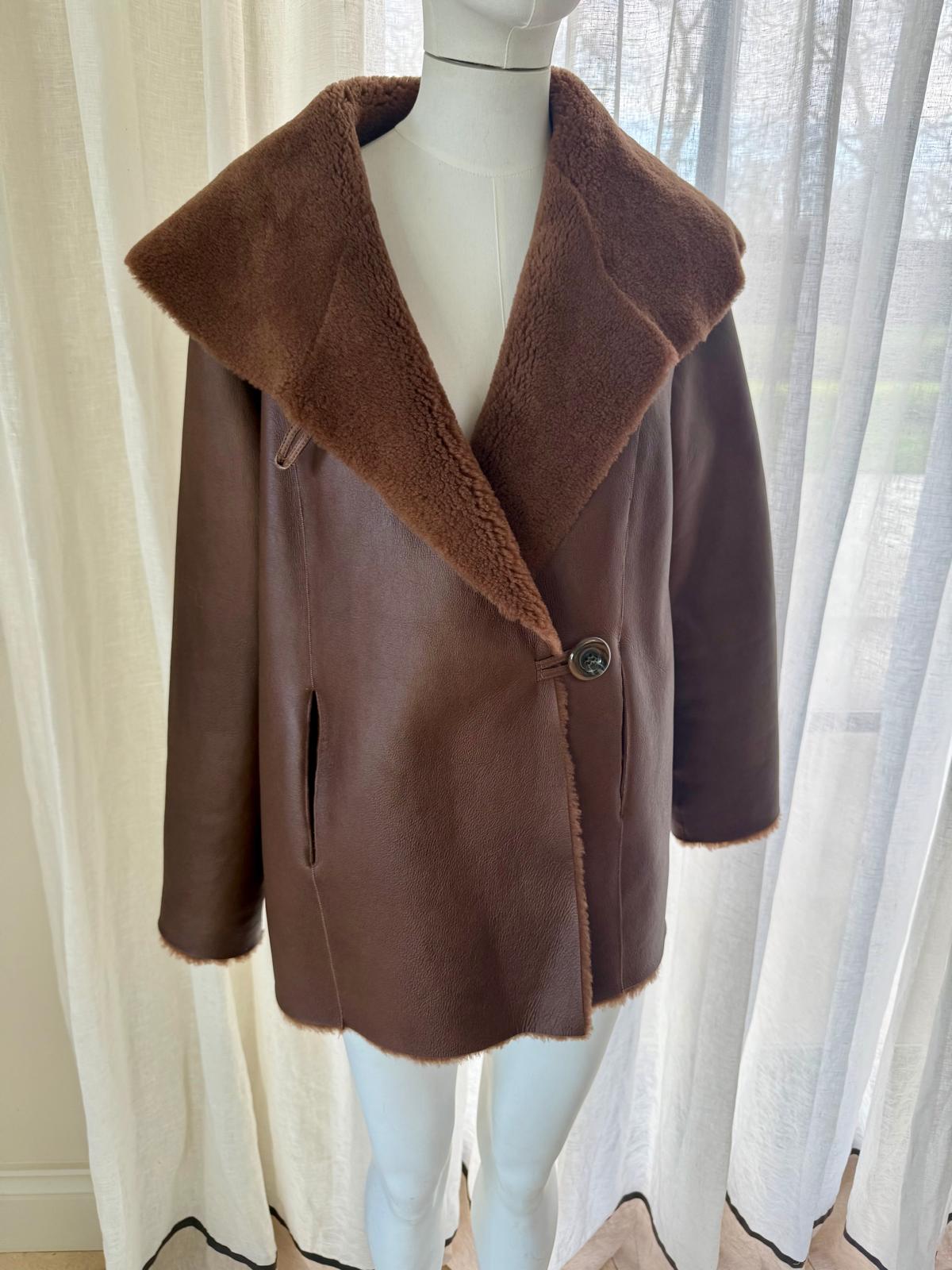 Isabella Shearling Short Coat - Sample Sale