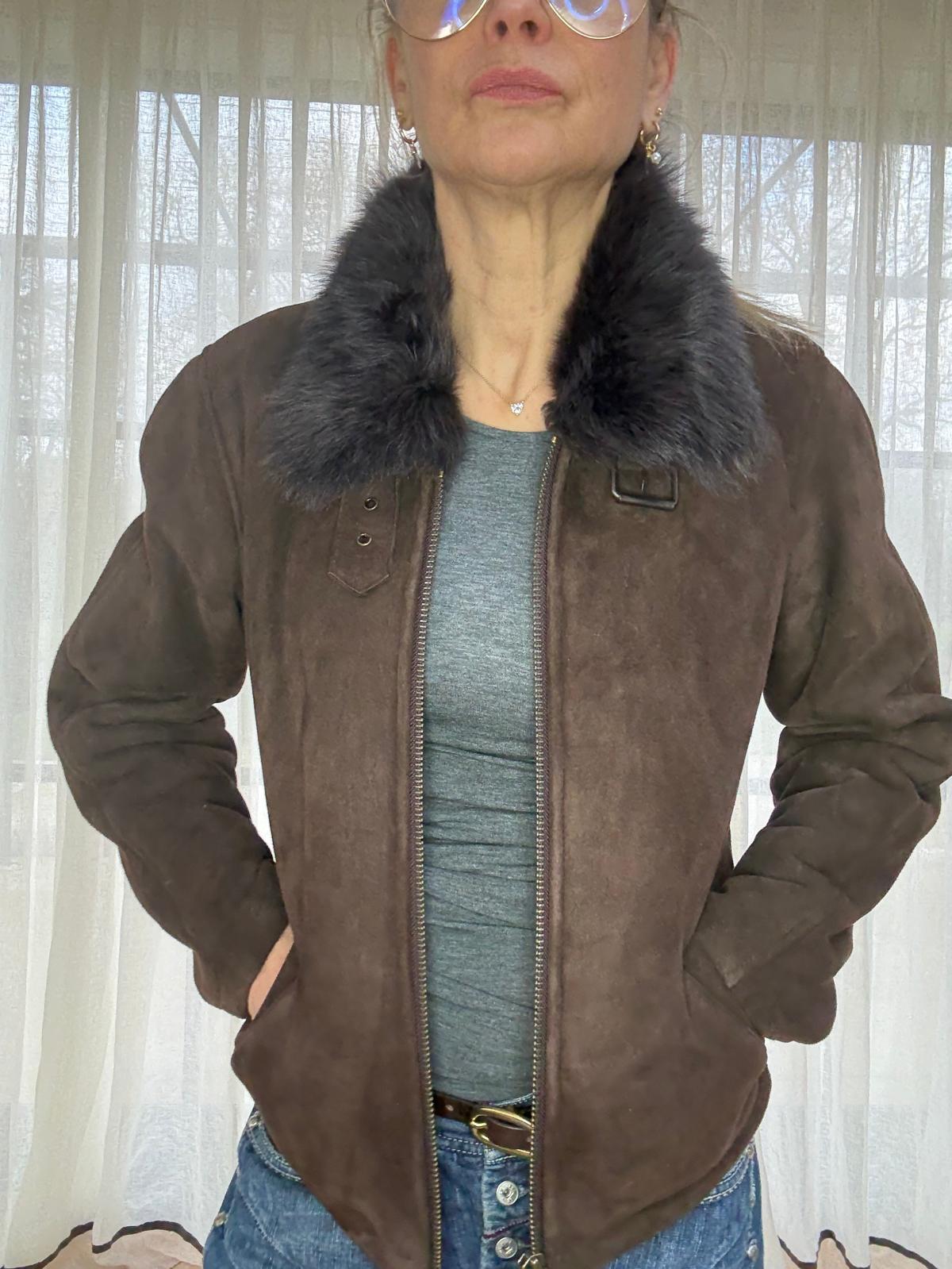 Brown Aviator Leather Jacket - Sample Sale