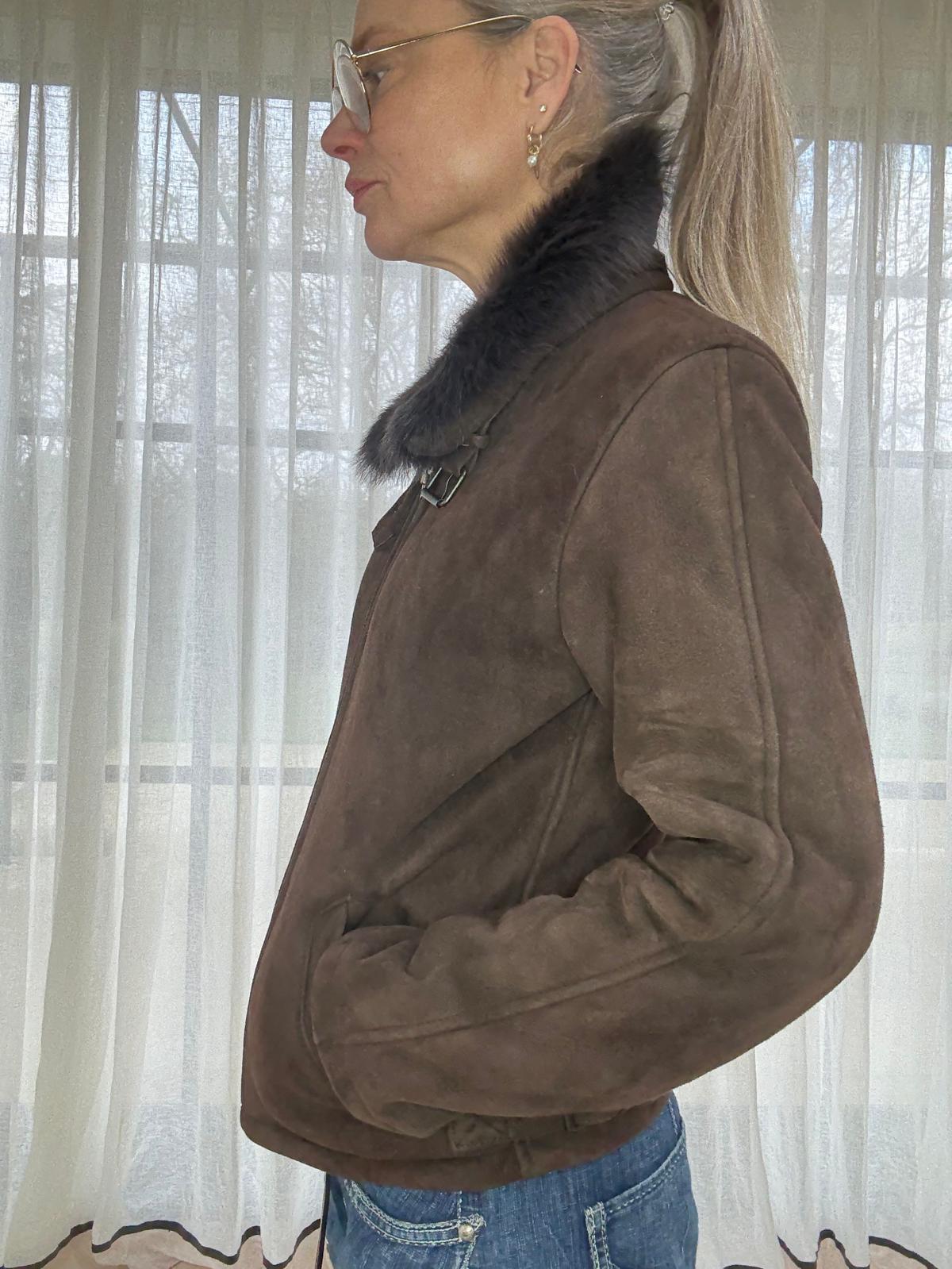 Brown Aviator Leather Jacket - Sample Sale