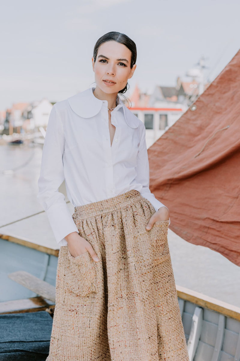 Linen hotsell skirt pinterest