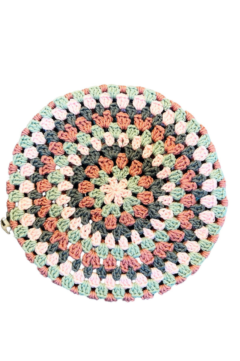 Wool hand-crochet Beret