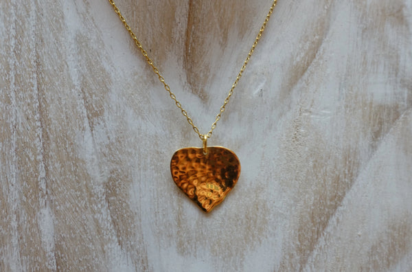 Hammered Heart Charm - Charms - Stoned & Waisted Fashion