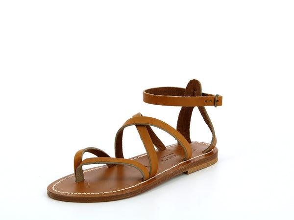 K Jacques St Tropez Epicure Tan Sandals