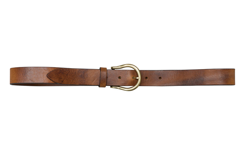 Horseshoe Buckle Belt - Premium Italian Collection Belts - Stoned & Waisted Fashion