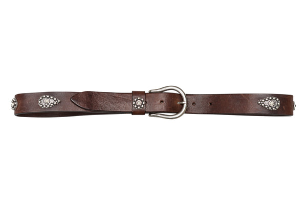 Flower Petal Belt - Premium Italian Collection Belts - Stoned & Waisted Fashion